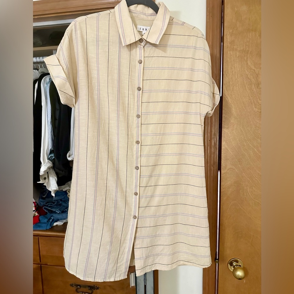 THML Striped Shirtdress Size M